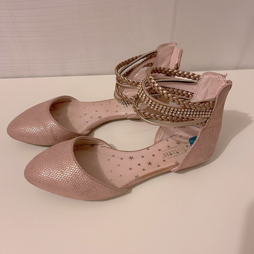 Mermaid Scale Flats for Little Girl with Jewels